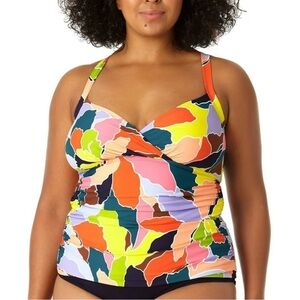 Anne Cole Colorful Women's Swim Tankini NEW NWT size 20W plus